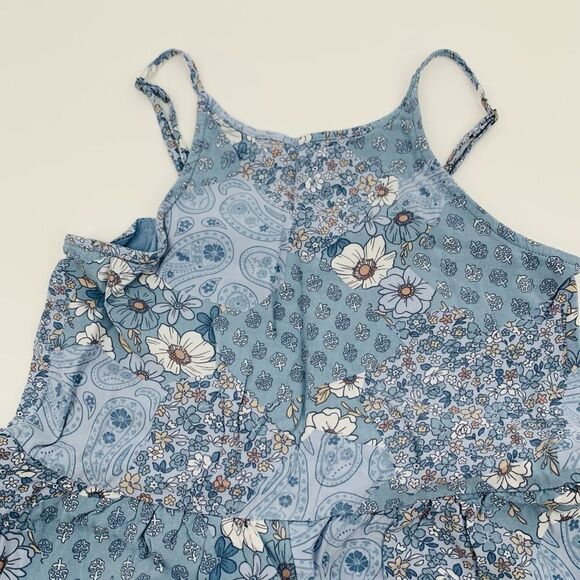 Abercrombie Kids | Floral Blue Sleeveless romper - Picture 2 of 7